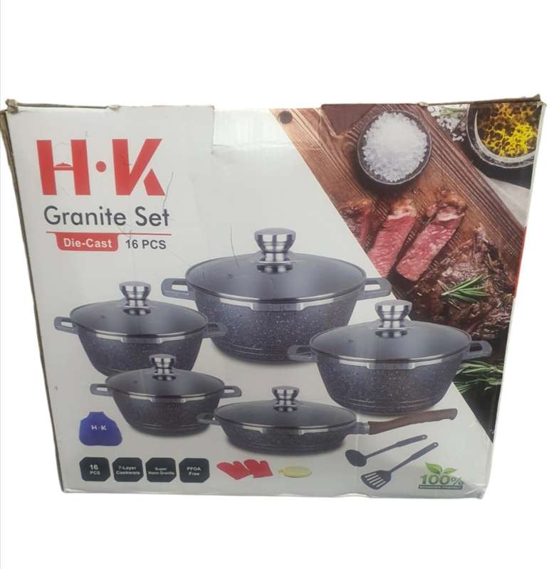 10 Pcs Die Cast Aluminum Granite Non Stick Cookware Set