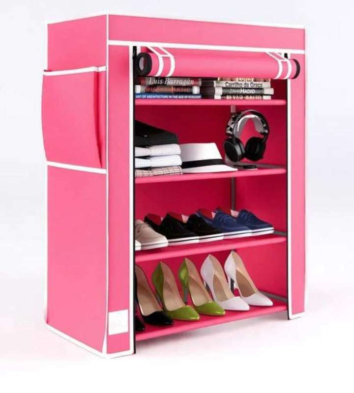 SHOE  CABINET - FABRIC 4 ROW