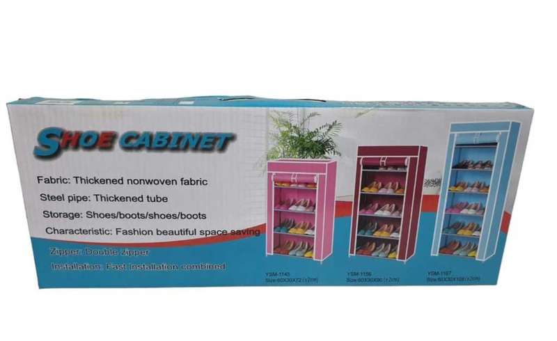 SHOE  CABINET - FABRIC 4 ROW