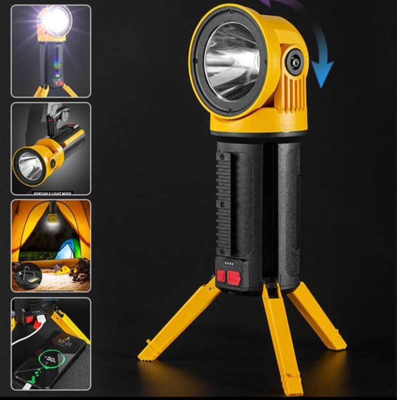 Multi-Function Flashlight Portable LED Searchlight COB Handhold Lamp
