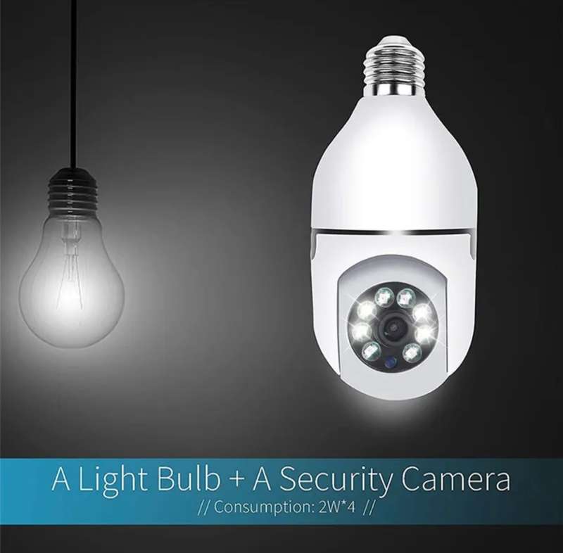 ANDOWL 4K HD Wifi IP Bulb Type Smart Camera  High-Definition