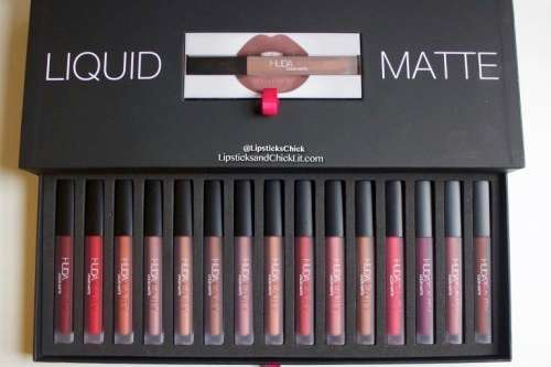 HUDA BEAUTY LIQUID MATTE LIPSTICK BOX SET - 16 SHADES