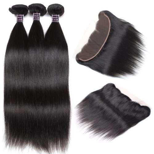 Brazilian Human Hair 9A (12'' - 22") Plus 4*4 Closure
