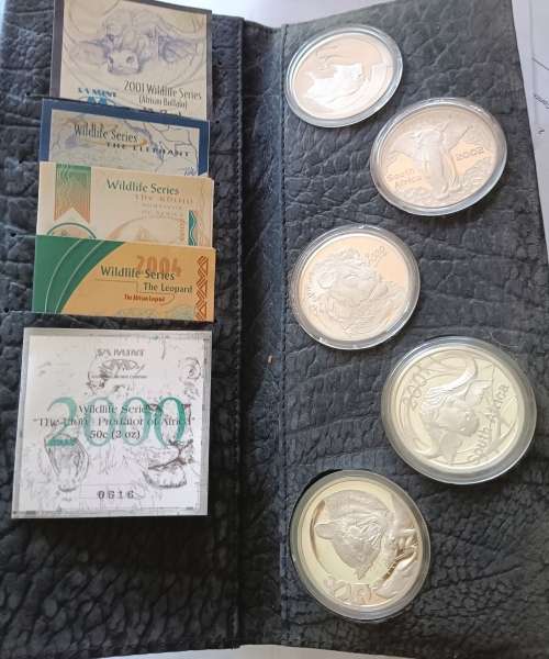 Big 5 Series: Set of 5 2oz Silver Proof Coins