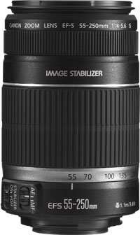 CANON EF-S 55-250mm IS LENS - NEW