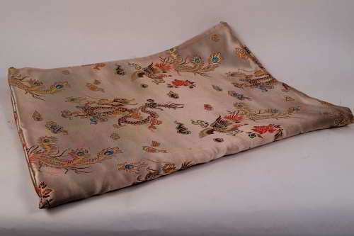 Chinese Brocade Gold Runner - 290cm x 53cm