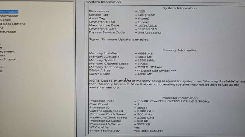DELL LATITUDE E5450 CORE i5 5TH GEN