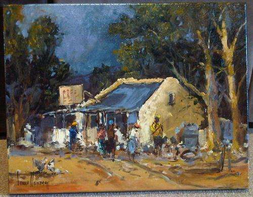 Art Corne Weideman (1977 - ), Signed Oil on Board,  Art 44.5x34.5cm