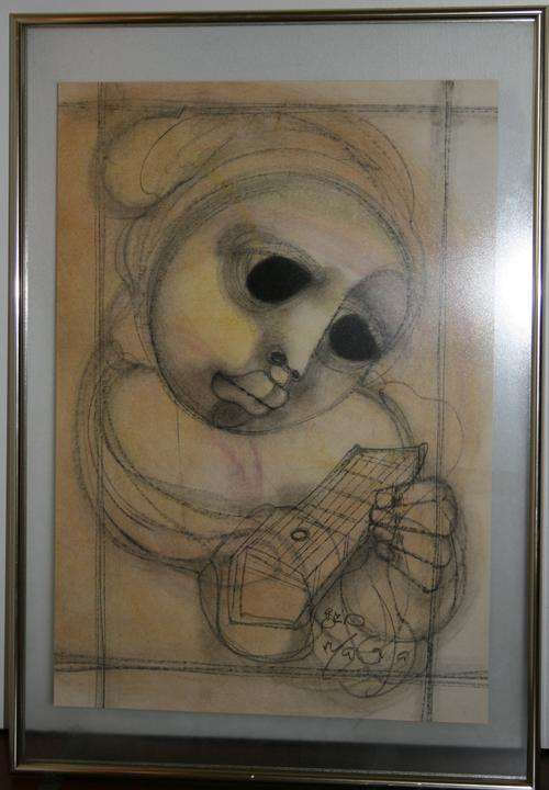 BEN MACALA (SA 1938-1997) SIGNED Prime Work in charcoal and pastel -"DO NOT MISS THIS ONE"
