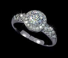 *Free Shipping* White Gold 0.75 carat Ring