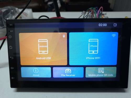7 inch universal double din android players with gps + reverse camera