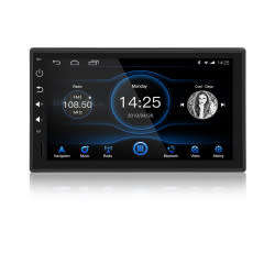 7 inch universal double din android players with gps + reverse camera