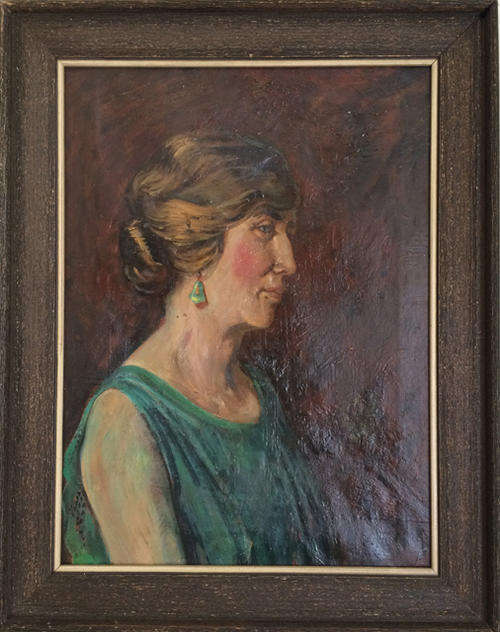 Crazy R1 start - Original 1920's European oil on canvas - A real beauty, framed and ready to hang!