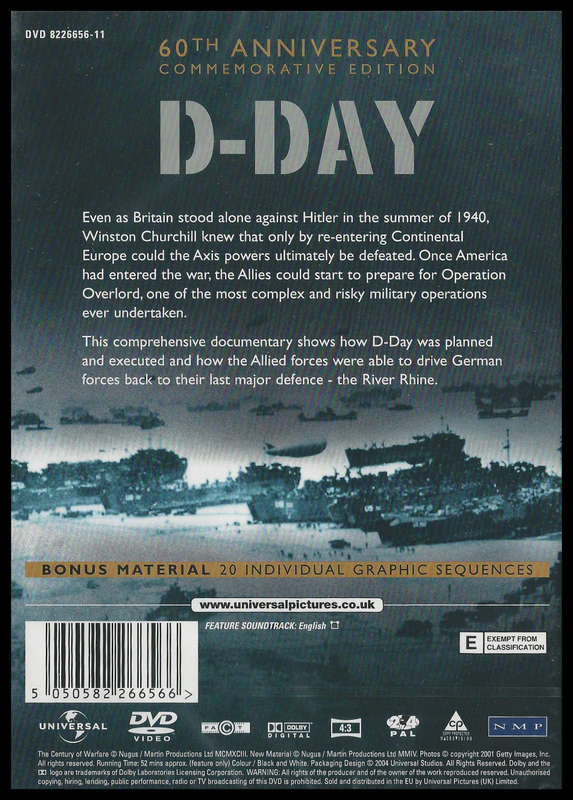 D-Day Documentary.  NEW and sealed.   Immediate shipping!