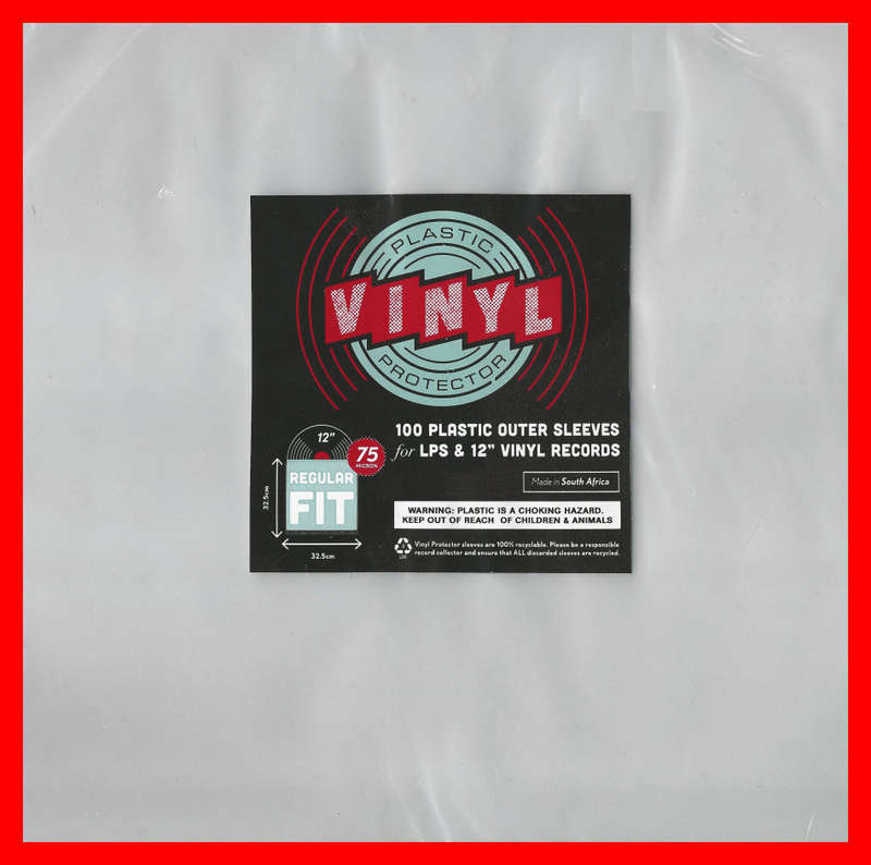 FREE courier service if you buy 10 units!  Vinyl / LP record outer sleeves. Pack of 100 Regular fit.