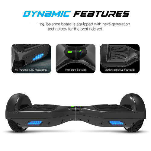 Self Balancing Scooter Motorized 2 Wheel Self Hover Balance Board With Bluetooth Speaker