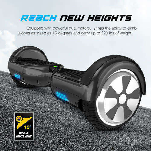 Self Balancing Scooter Motorized 2 Wheel Self Hover Balance Board With Bluetooth Speaker