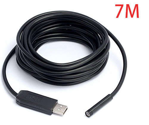 7M USB Waterproof Endoscope Borescope Snake Inspection Camera