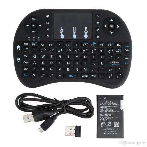 Wireless Mini Keyboard with Touchpad for Android TV Box and XBOX360/PS3 and PC Black