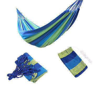 Portable Cotton Rope Outdoor Swing Fabric Camping Hanging Hammock