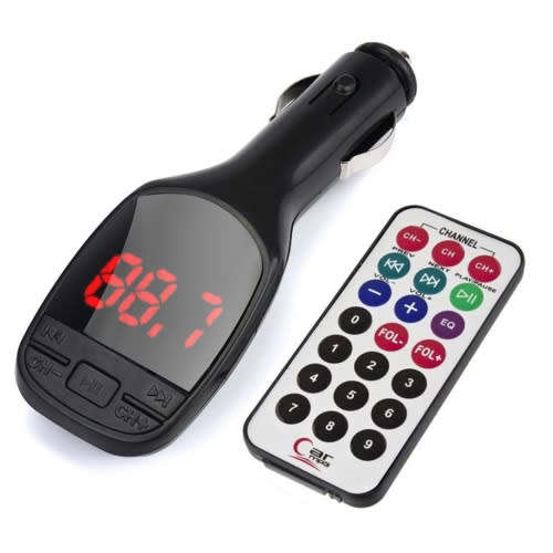 Wireless MP3 Player Auto FM Transmitter Modulator LCD Car Kit USB Charger SD MMC Remote
