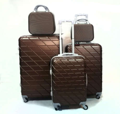 On Special Set of 3/5 Lightweight ABS Material  Travel Luggage Suitcase/Brown