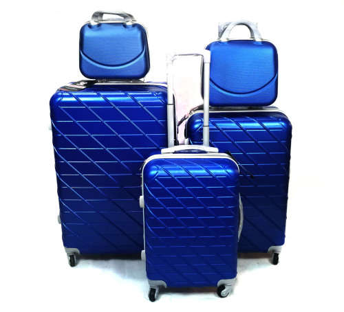 On Special Set of 5 Lightweight ABS Material  Travel Luggage Suitcase/Blue
