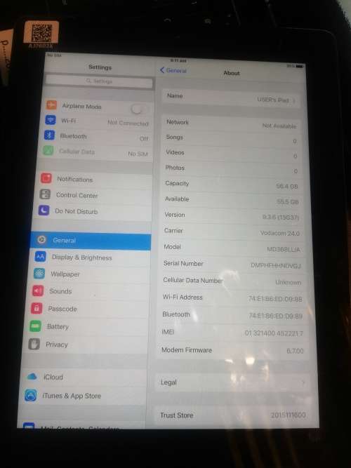 iPad 3rd Generation 64GB