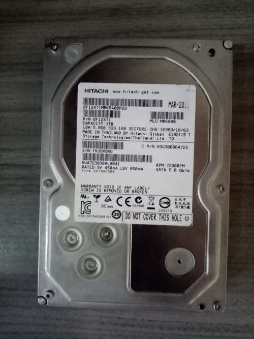 STORAGE SOLUTION 3TB HITACHI HDD