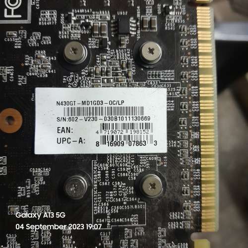 MSI GeForce GT 430 OC GRAPHICS CARD