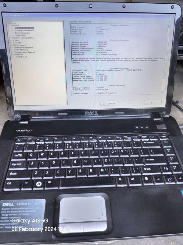 DELL VOSTRO 1015 LAPTOP(CORE 2 DUO) STILL CLEAN