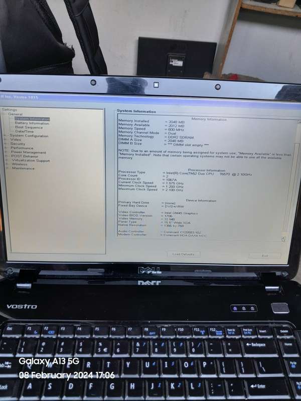 DELL VOSTRO 1015 LAPTOP(CORE 2 DUO) STILL CLEAN