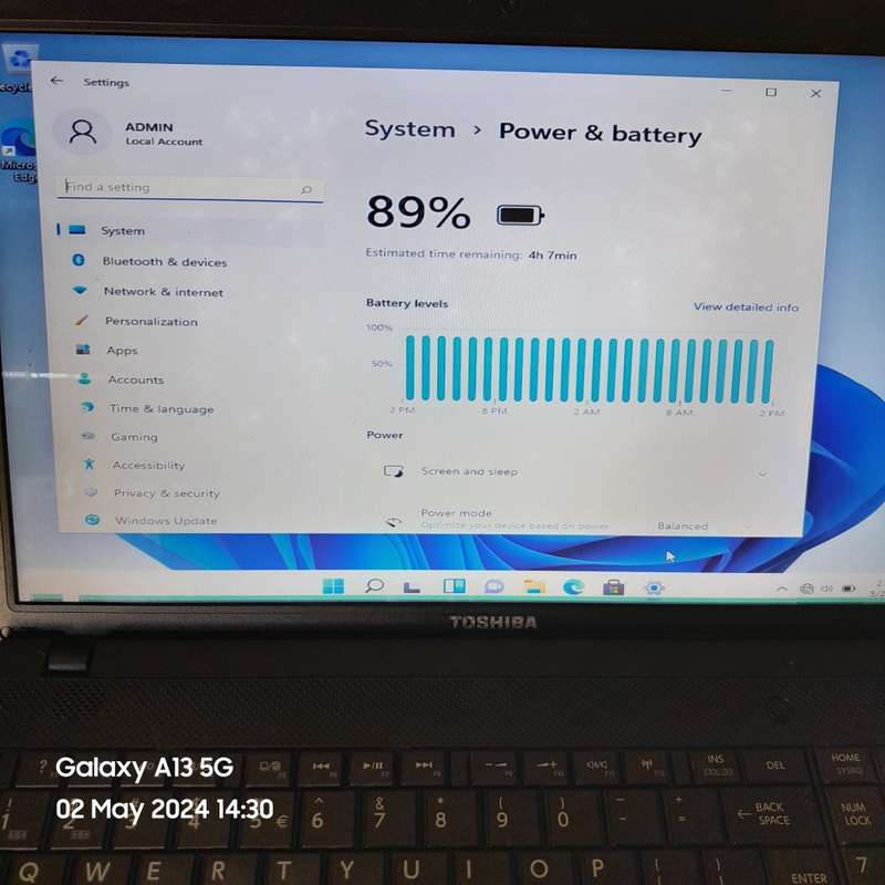 TOSHIBA SATELITE PRO C850-F41L CORE i5 8GB RAM 1TB HDD