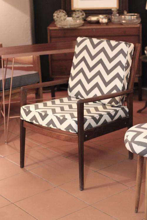 Retro chair in chevron