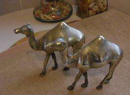 2 SOLID BRASS CAMELS