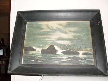 OLD FRAMED PAINTING