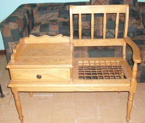 LOVELY OAK RIMPIES BENCH