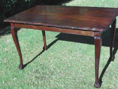 VINTAGE BALL & CLAW  IMBUIA KITCHEN TABLE
