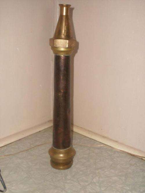 BRASS FIRE HOSE NOZZLE