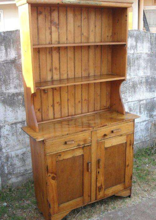 VERY OLD OREGAN PINE CUPBOARDS