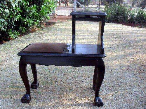 VINTAGE BALL & CLAW TELEPHONE TABLE