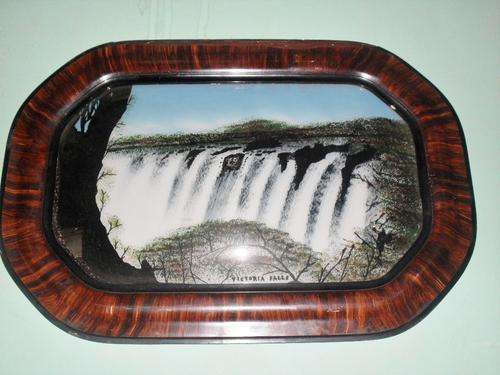 ANTIQUE FRAME WITH CONVEX GLASS