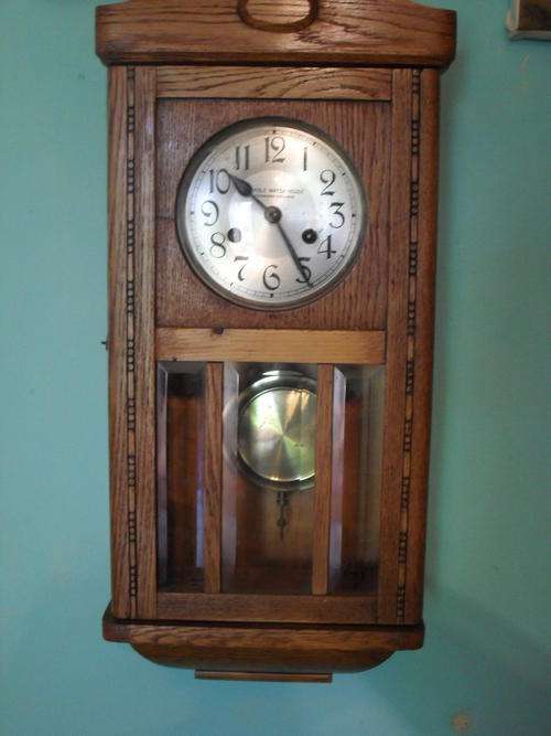 1940-50'S WALL CLOCK- IN WORKING CONDITION
