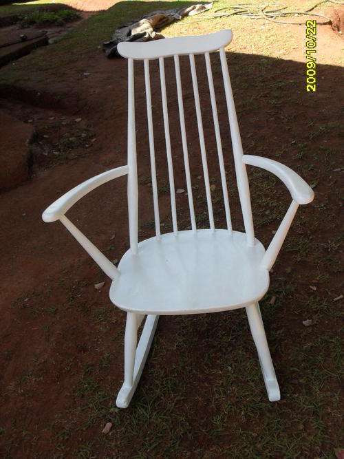 VERY WOODEN ROCKING CHAIR