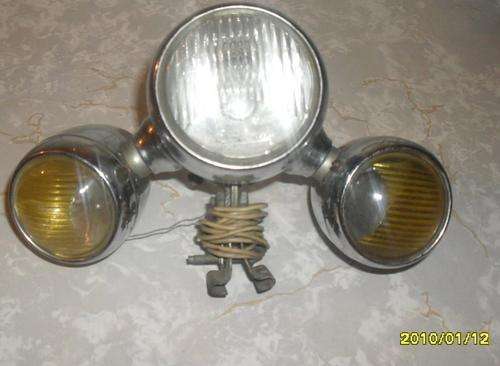 RARE OLD GERMAN BICYCLE LIGHT WITH DIM AND BRIGHT, AND INDICATOR LIGHTS