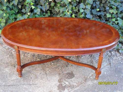 CROSSED LEGGED ROSE WOOD COFFEE TABLE, EXCELLENT CONDITION!!!