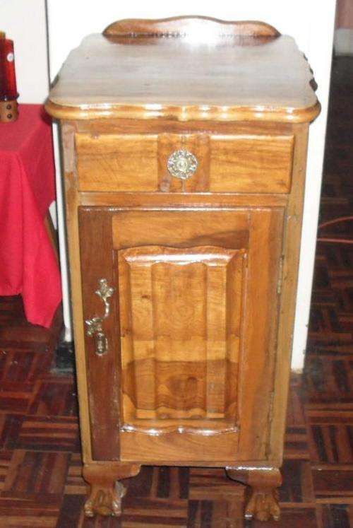 IMBUIA BALL & CLAW BEDSIDE PEDESTAL