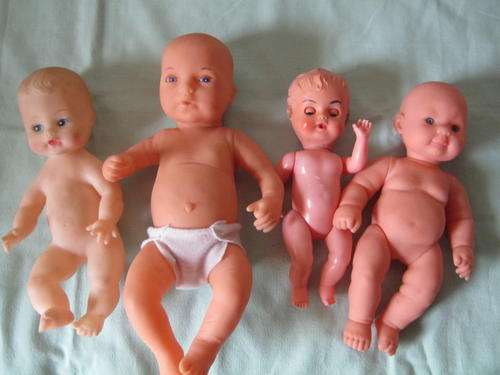 Lot of Four Dolls (One vintage)
