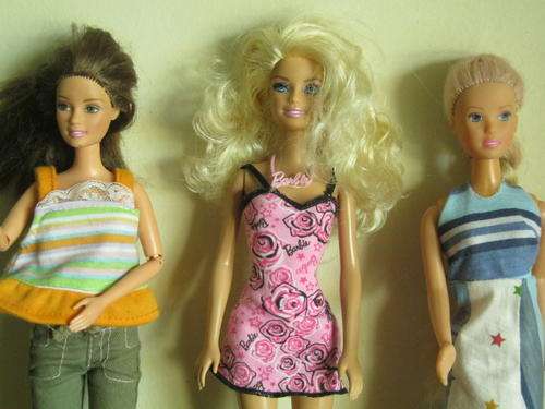 Simba Toys Steffi Love Doll, 1999 Mattel (hinged knees & elbows) 2010 Mattel Barbie
