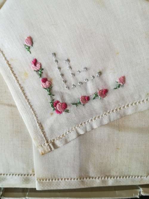 Vintage Swiss Made Embroidered Handkerchiefs (3)